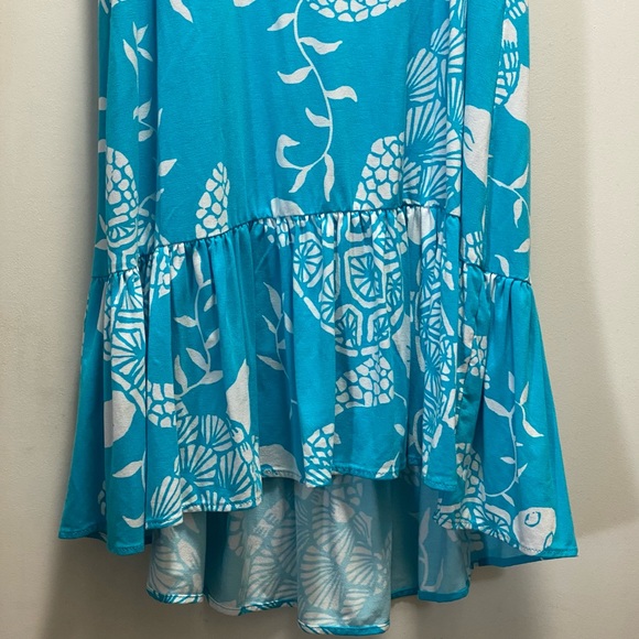Tori Richard Honolulu Turtle Bay Mini Ruffle Summer Dress - Picture 4 of 10